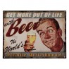 Metalowy Obrazek Retro Piwo D Clayre & Eef