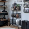 Regał Industrialny Chic Antique Na Kółkach