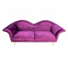 Sofa Glamour Welurowa Fioletowa Usta Clayre & Eef