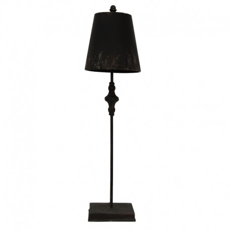 Czarna Lampa Stołowa Vintage Clayre & Eef