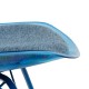 Przezroczyste Krzesło Skandynawskie Retro Niebieskie