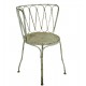 Krzesło Vintage Metalowe Zielone A Blanc Mariclò