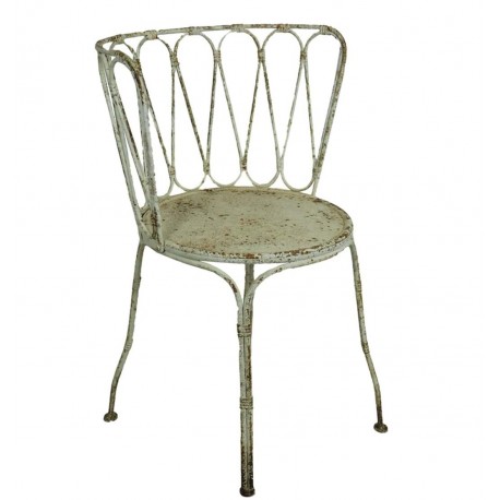 Krzesło Vintage Metalowe Zielone A Blanc Mariclò