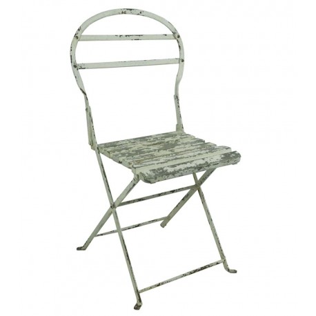 Krzesło Vintage Metalowe Zielone B Blanc Mariclò