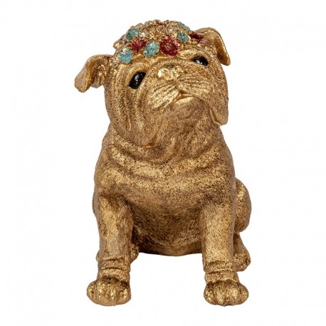 Złota Figurka Psa B Clayre & Eef