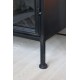 Metalowa Witryna Industrialna Chic Antique Czarna A