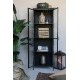 Metalowa Witryna Industrialna Chic Antique Czarna A