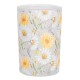 Szklany Lampion Na Tealight w Kwiaty A Clayre & Eef