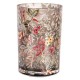 Szklany Lampion Na Tealight w Kwiaty E Clayre & Eef