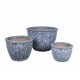 Donica Okragła Belldeco Garden Old Blue kpl. 3 szt