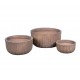 Donica Belldeco Garden Old Ryflowana Rust kpl. 3 szt