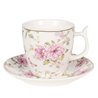 Filiżanka Porcelanowa w Kwiaty A Clayre & Eef